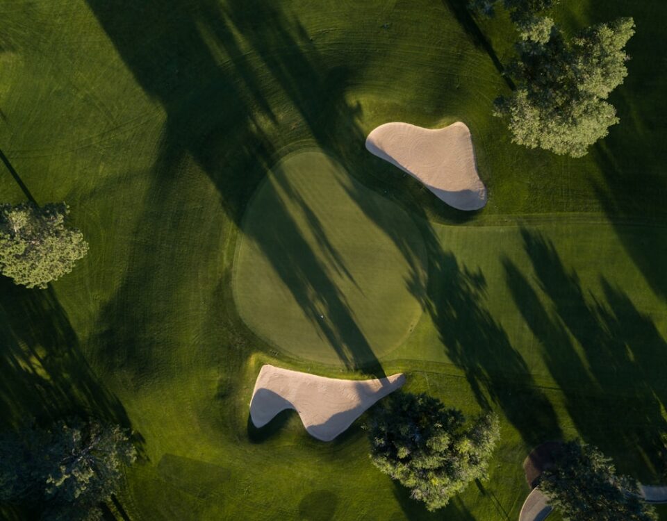 Vista aérea campo de golf Costa Blanca - Almara Vehículos Eléctricos
